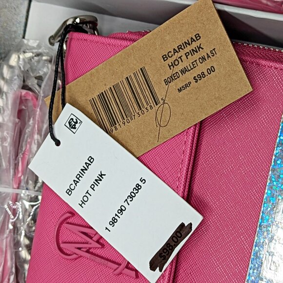 Steve Madden Boxed Carina Crossbody Wallet Set in Hot Pink (MSRP $98) - Picture 4 of 6